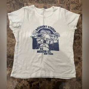 John Galt White and Blue Short Sleeve Tees